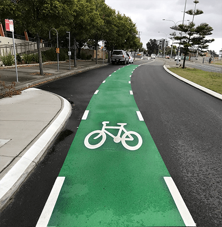 bike lane marking